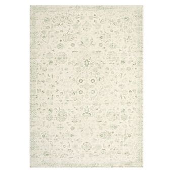 Garvee Retro Floral Area Rug Machine Washable Non Slip Low Pile Carpet for Bedroom Hallway Kitchen