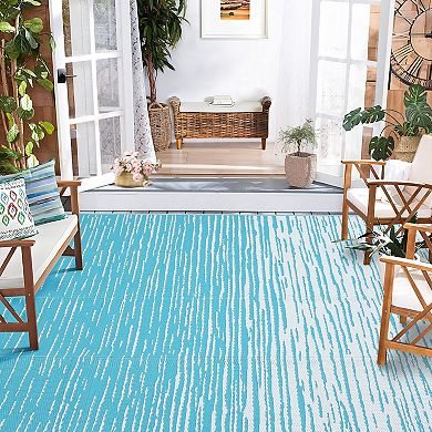 Garvee Modern Plastic Straw Woven Outdoor Rug Reversible Rug UV-Resistant Mat for RV Picnic Pool