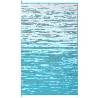 Garvee Modern Plastic Straw Woven Outdoor Rug Reversible Rug UV-Resistant Mat for RV Picnic Pool