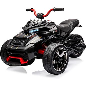 12V Kids Ride On ATV, Motorcycle, 3 Wheeler Electric Vehicle for Kids 3-8 Toddler Battery
