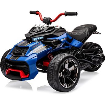 12V Kids Ride On ATV, Motorcycle, 3 Wheeler Electric Vehicle for Kids 3-8 Toddler Battery
