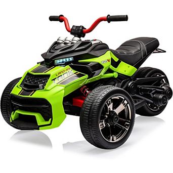 12V Kids Ride On ATV, Motorcycle, 3 Wheeler Electric Vehicle for Kids 3-8 Toddler Battery