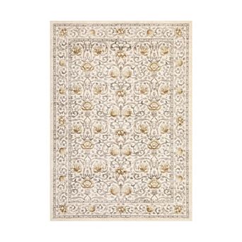 Garvee Retro Floral Area Rug Ultra Thin Machine Washable Non Slip Mat for Bedroom Entrance Kitchen