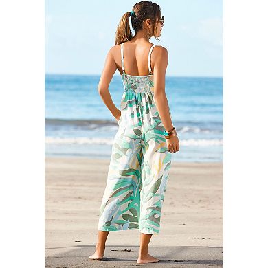 Lascana Women's Empire Waist Culotte Jumpsuit