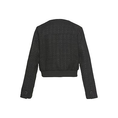 Lascana Women's Round Neckline Tweed Jacket