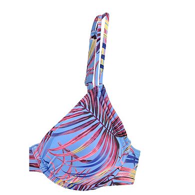 Lascana Women's Palm Print Underwire Bikini Top