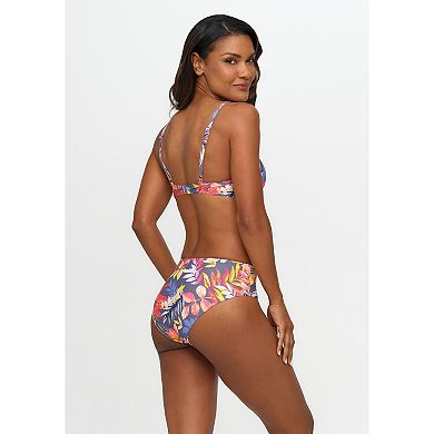 Lascana Women's Floral Pattern Push Up Bikini Top