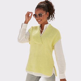 Lascana Women's Oversized Sweater Vest