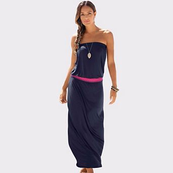 Lascana Women's Bandeau Maxi Dress