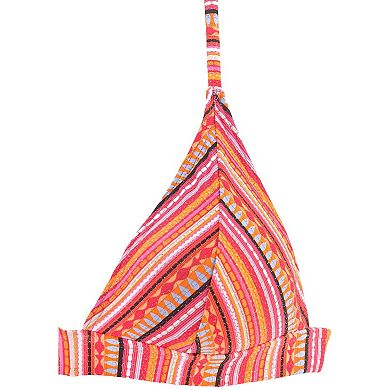 Lascana Women's Multi Striped Triangle Bikini Top