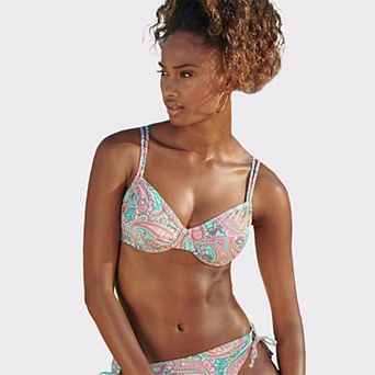 Lascana Women's Paisley Print Underwire Bikini Top