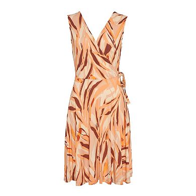 Lascana Women's Printed Wrap Look Dress