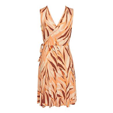 Lascana Women's Printed Wrap Look Dress