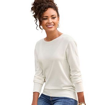 Lascana Women's Lace Back Detail Sweater