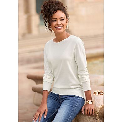 Lascana Women's Lace Back Detail Sweater