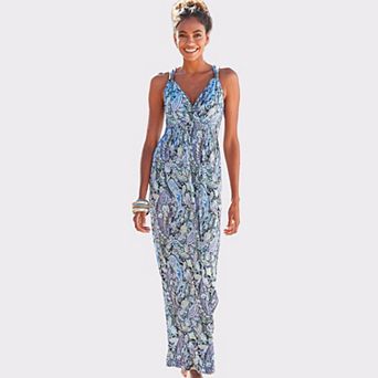 Lascana Women's Paisley Print Maxi Dress