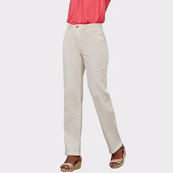 Lascana Women's Embroidered Straight Leg Jeans