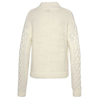 Lascana Women's Cable Knit Turtleneck Sweater