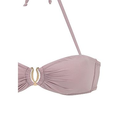 Lascana Women's Ruched Bandeau Bikini Top
