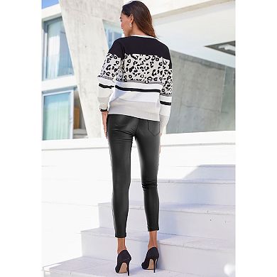 Lascana Women's Leopard Print Sweater