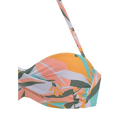 Lascana Women's Mix Print Bandeau Bikini Top