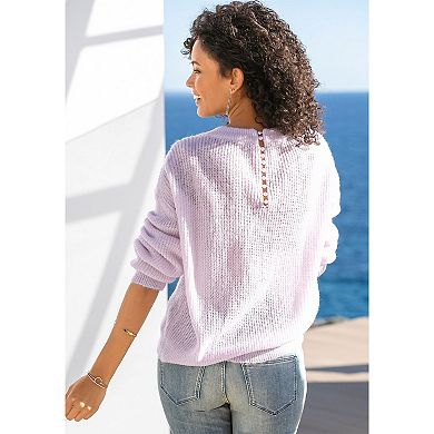 Lascana Women's Beaded Back Sweater