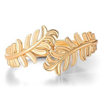 JS Jessica Simpson Leaf Cuff Bracelet for Women - Fashion Bracelet Cuff for Women with Leaf Design