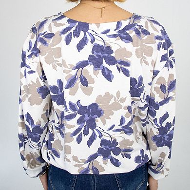 Evelyn Floral Boatneck