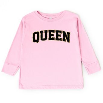 Queen Leopard Print - Toddler Long Sleeve Graphic Tee