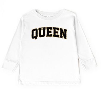 Queen Leopard Print - Toddler Long Sleeve Graphic Tee