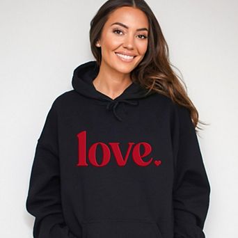 Love Bold Heart Puff - Women's Graphic Hoodie