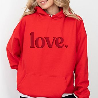 Love Bold Heart Puff - Women's Graphic Hoodie