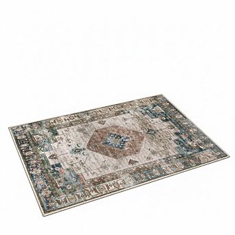 20x32 Washable Non-Slip Indoor Doormat Retro Distressed Entryway Rug