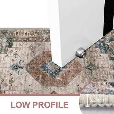 20x32 Washable Non-Slip Indoor Doormat Retro Distressed Entryway Rug