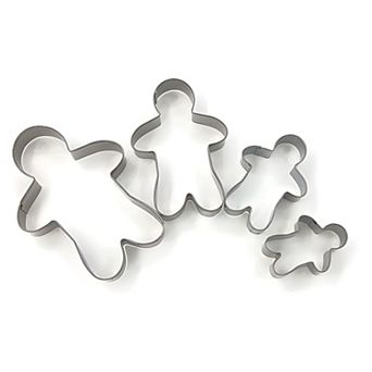 Stainless Steel Gingerbread Man Cookie Cutter 4 Pcs