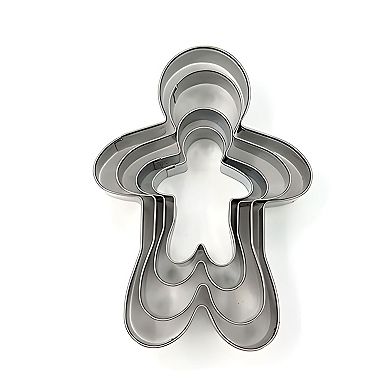 Stainless Steel Gingerbread Man Cookie Cutter 4 Pcs