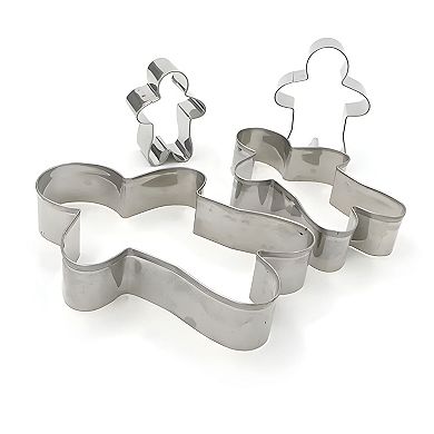 Stainless Steel Gingerbread Man Cookie Cutter 4 Pcs