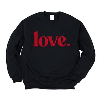 Love Bold Heart Puff - Women's Graphic Sweatshirt