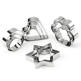 Stainless Steel Cookie Cutter 12 pc Set