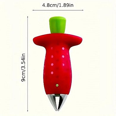 Small Fruit Stem Remover & Corer - For Strawberries, Tomatoes, Pineapple Eyes