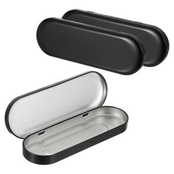 3 Pack Metal Hinged Tins Box Rectangular Empty Tin Box Portable Pencil Containers