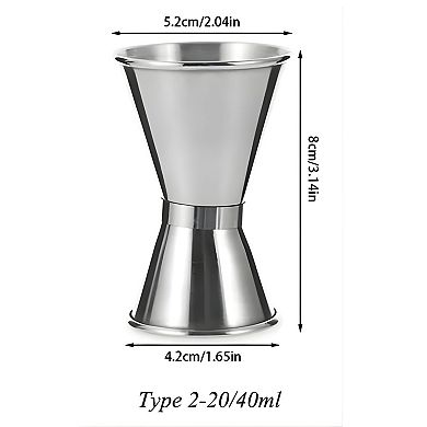 Stainless Steel Double-Sided Jigger 0.68 oz & 1.35 oz