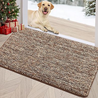 Indoor Doormat, Front Door Mat 20"x32" Absorbent Rubber Backing Non Slip Door Mats, Washable