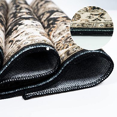 Washable Runner Rug 2x3 Entryway Rug Door Mat Non Slip Runner Rugs with Rubber Backing Soft