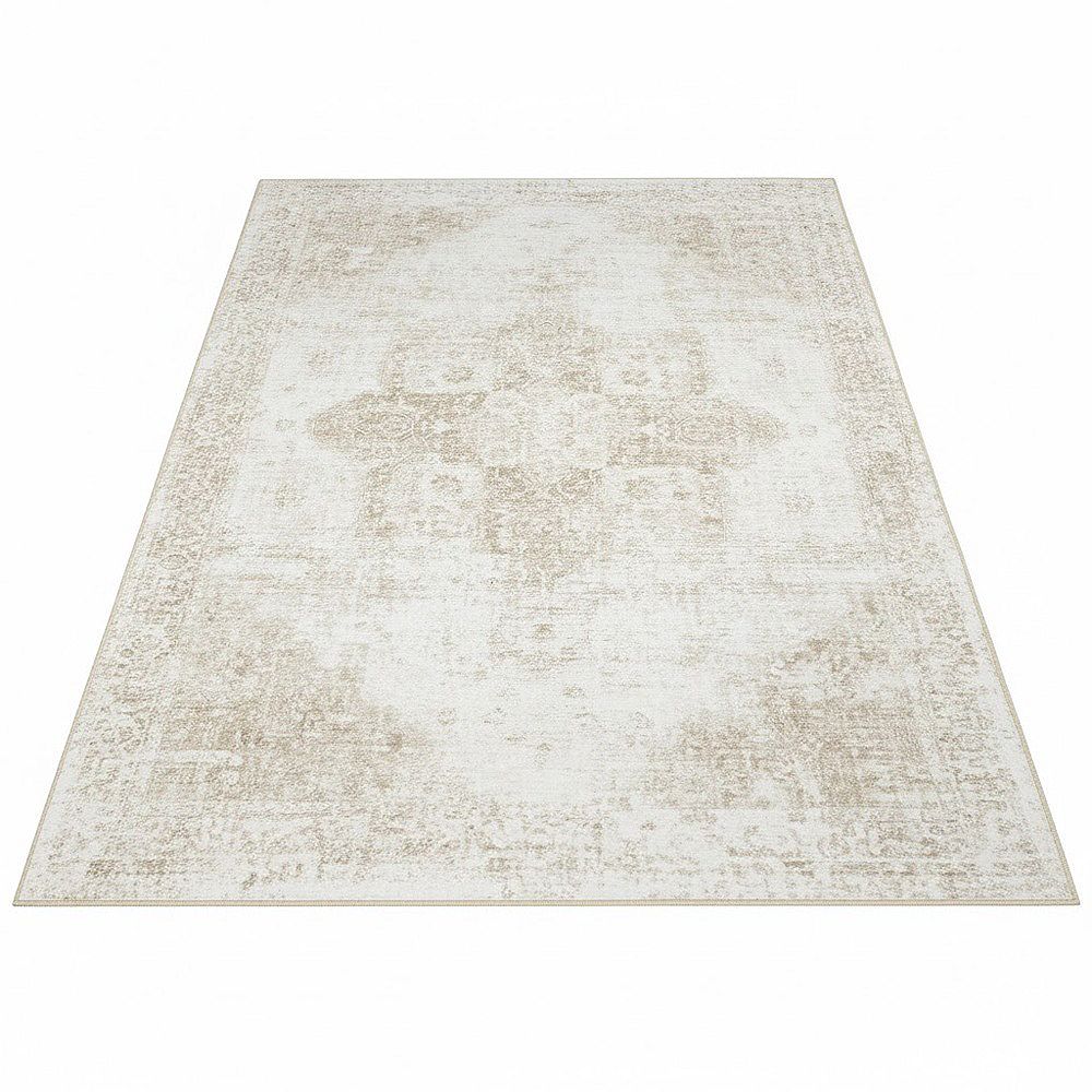 Unbranded Washable Area Rug 5x7 Beige
