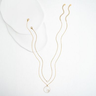Journey Together Necklace Set in Mother of Pearl
