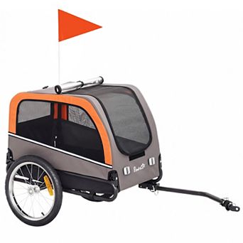 PawHut Dog Bike Trailer, Pet Cart Wagon Cart Carrier Attachment
