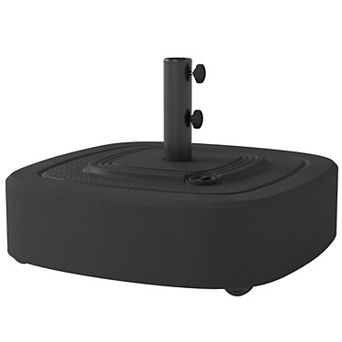 Patio Umbrella Base with Wheels, Umbrella Base for 1.5"/1.9" Umbrella Poles