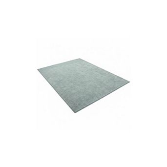 4'x6' Washable Area Rug, Low-Pile Memory Foam, Minimalist, Gray