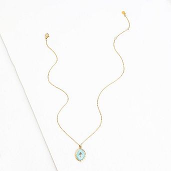 Shine Bright Cross Pendant in Mint